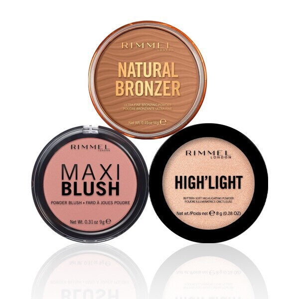 Rimmel Bronzer Blush and Highlight Bundle