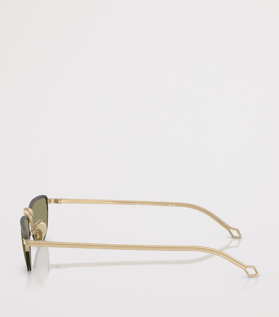 Giorgio Armani butterfly sunglasses steel frame (British brand)