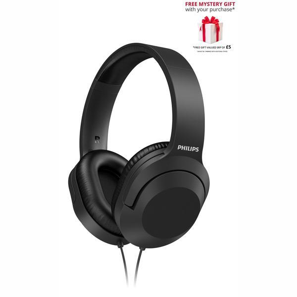 Philips over-ear headphones black, UK version