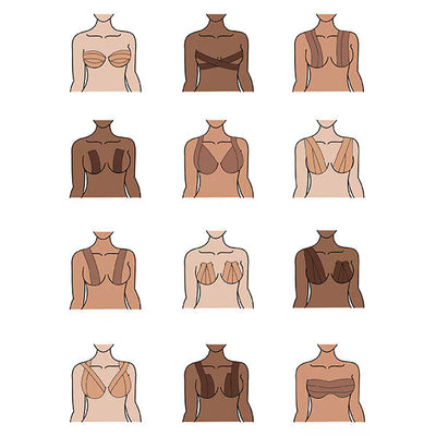 Eylure Bande de soutien-gorge Clair Coussinets mammaires
