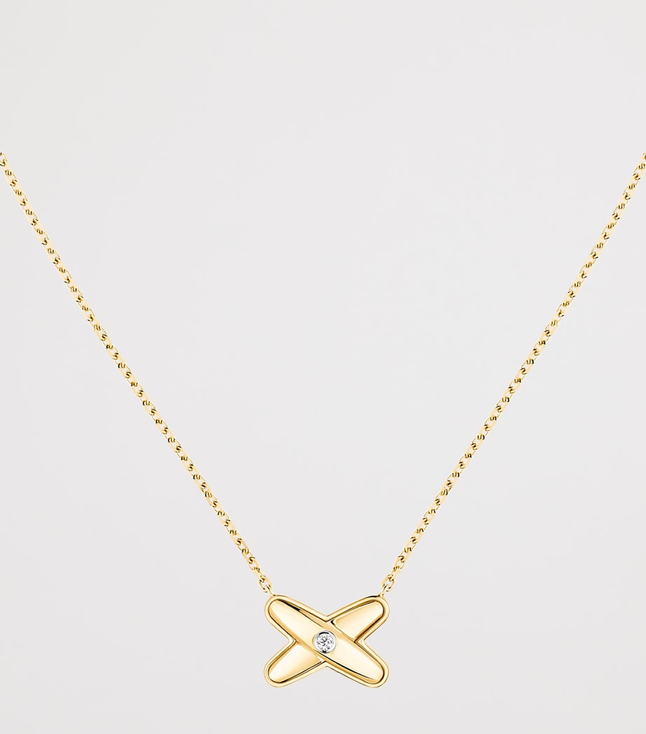 Chaumet Jeux de Liens pendant necklace yellow gold diamond, imported from the UK