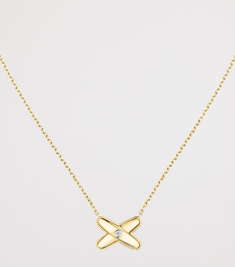 Chaumet Jeux de Liens pendant necklace yellow gold diamond, imported from the UK