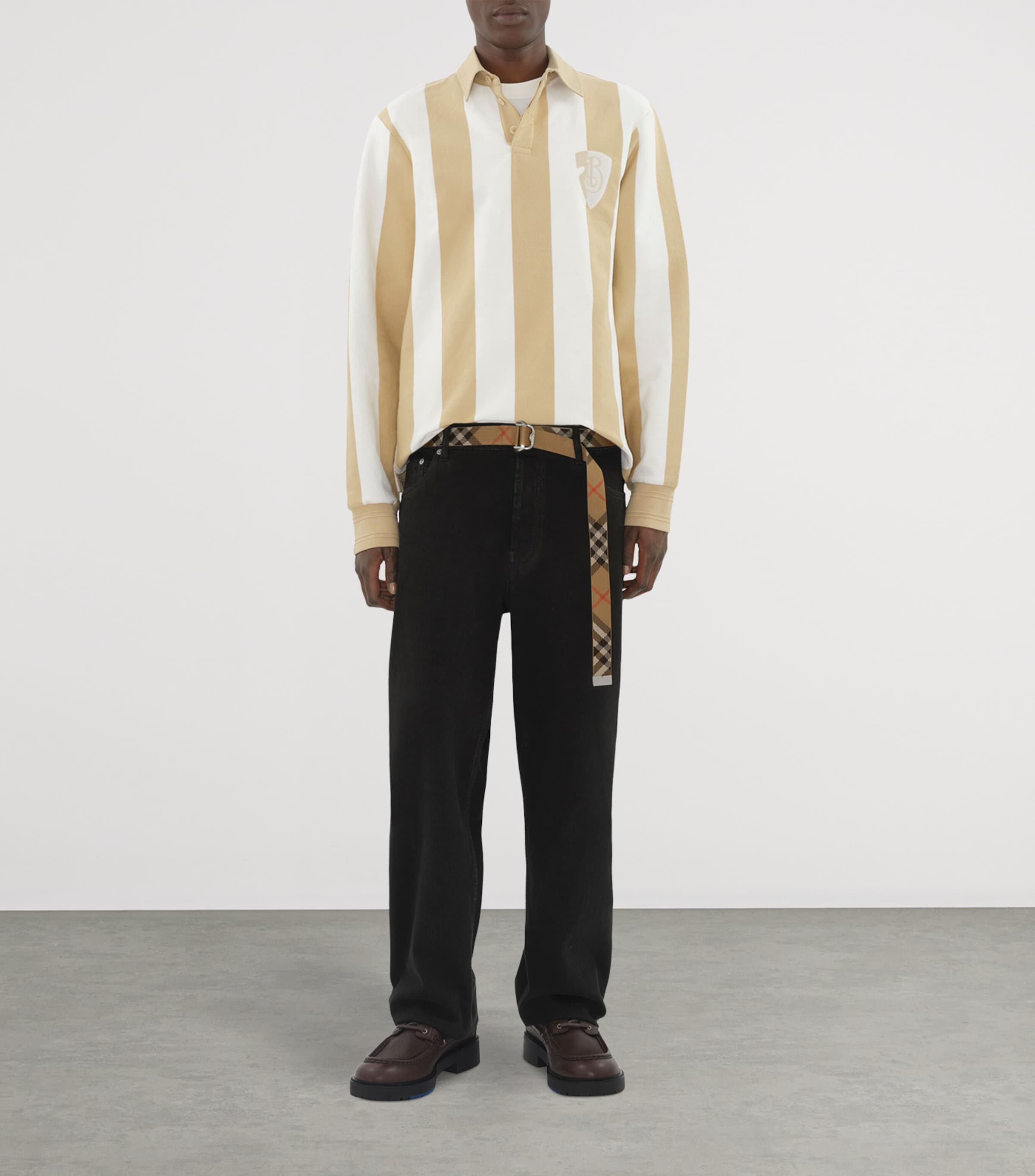 Burberry woven check belt 3cm, UK version