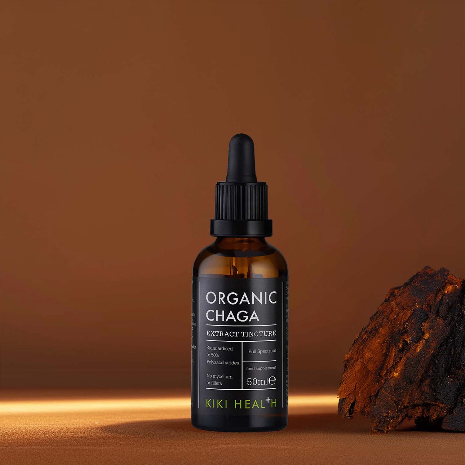 KIKI Health Organic Chaga Tincture 50ml, imported from the UK