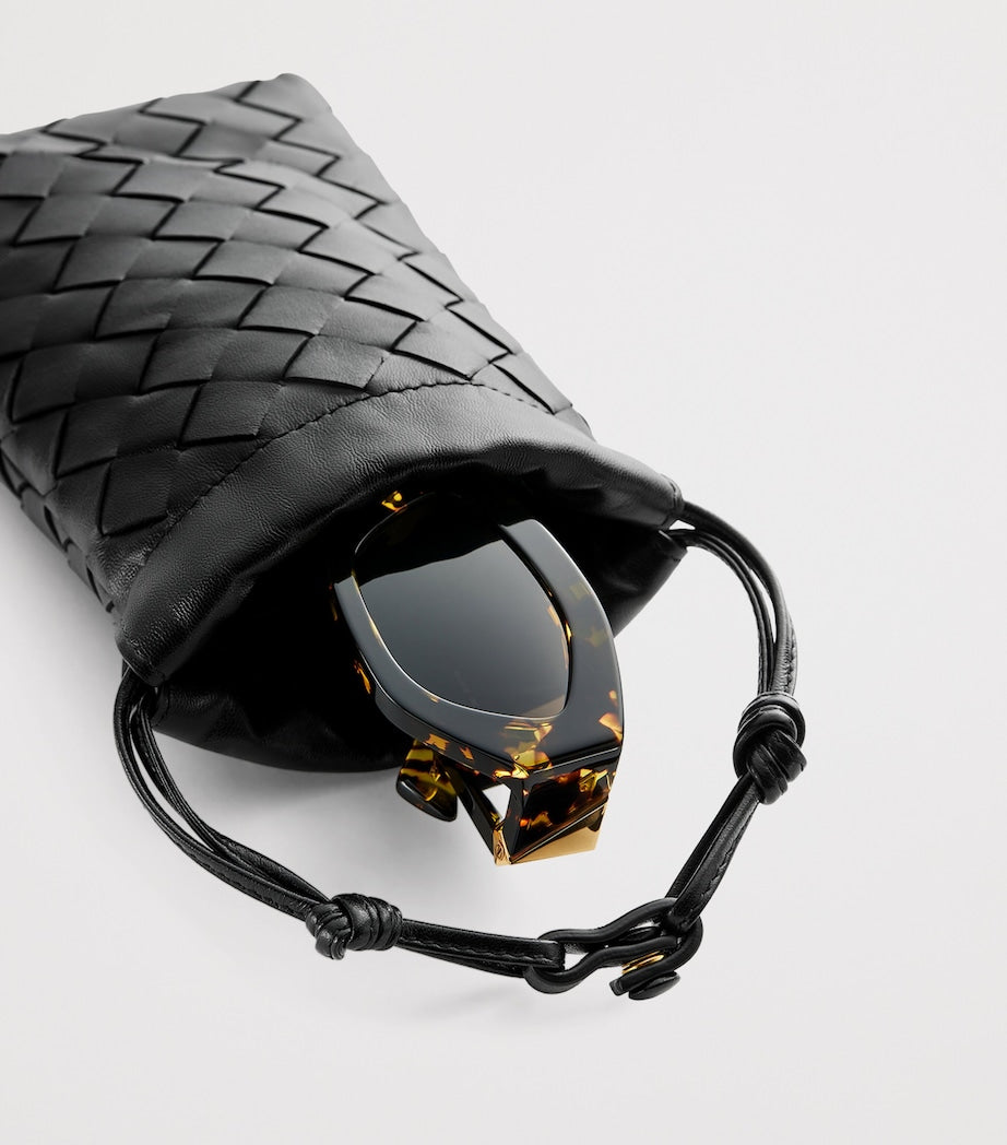 Bottega Veneta leather dustbag eyewear case, UK version