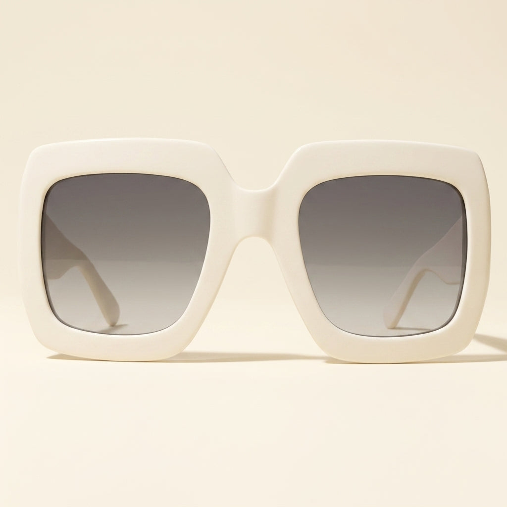 Gucci GG0053SN svarte dame solbriller firkantet innfatning - Britisk produkt