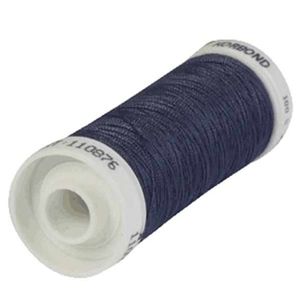 Korbond Navy Blue Polyester Thread 100m