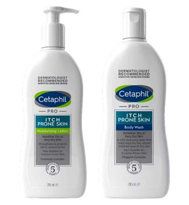 Cetaphil Itch Control Bundle: Body Wash + Moisturising Lotion for Itch-Prone Skin GOODS Boots   