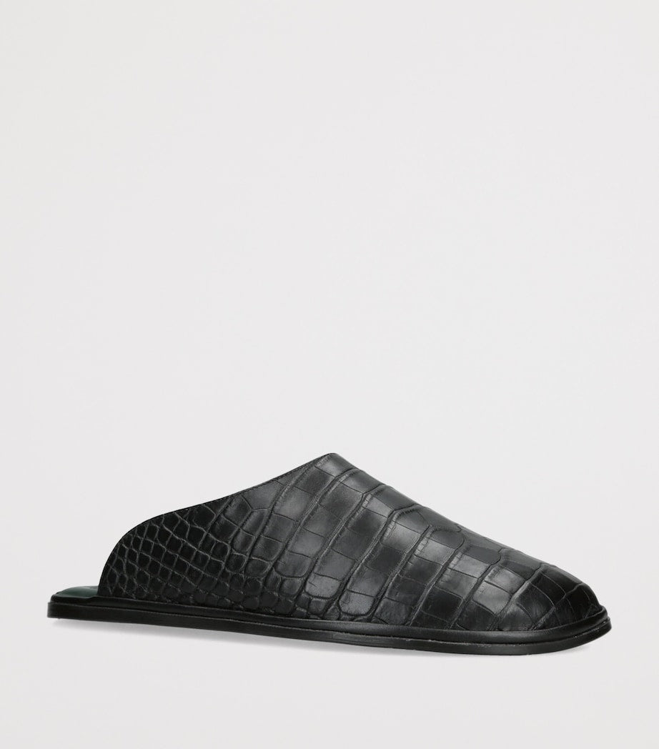 Brotini alligator leather mules - British product