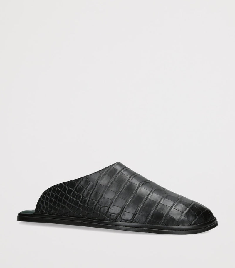 Brotini alligator leather mules - British product