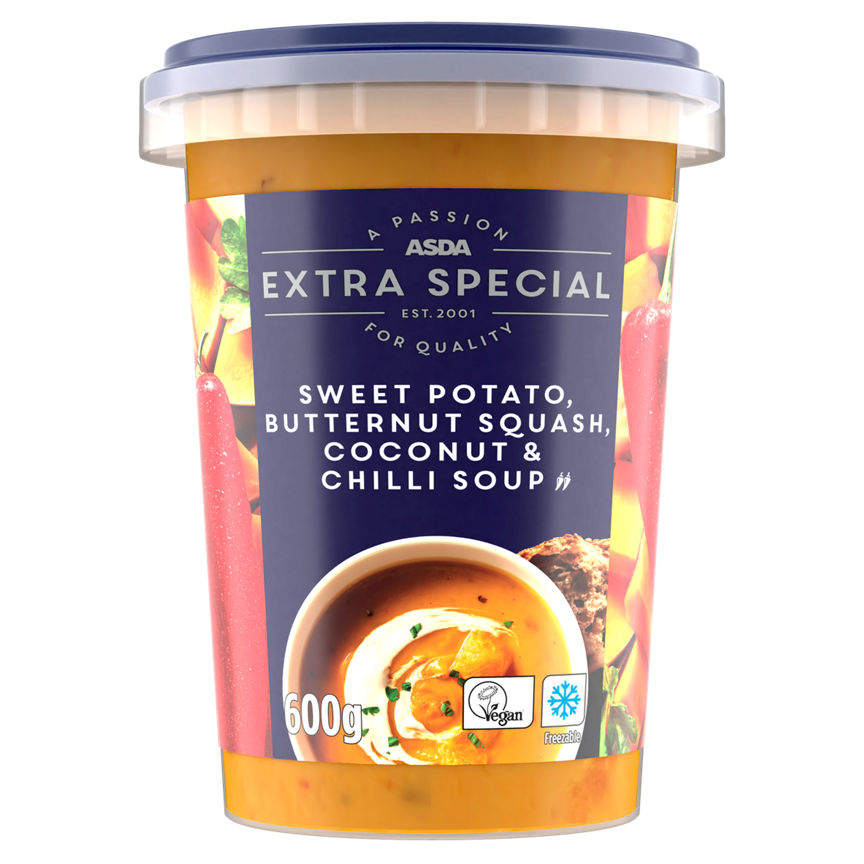 ASDA Extra Special Sweet Potato, Butternut Squash, Coconut & Chilli Soup GOODS ASDA   