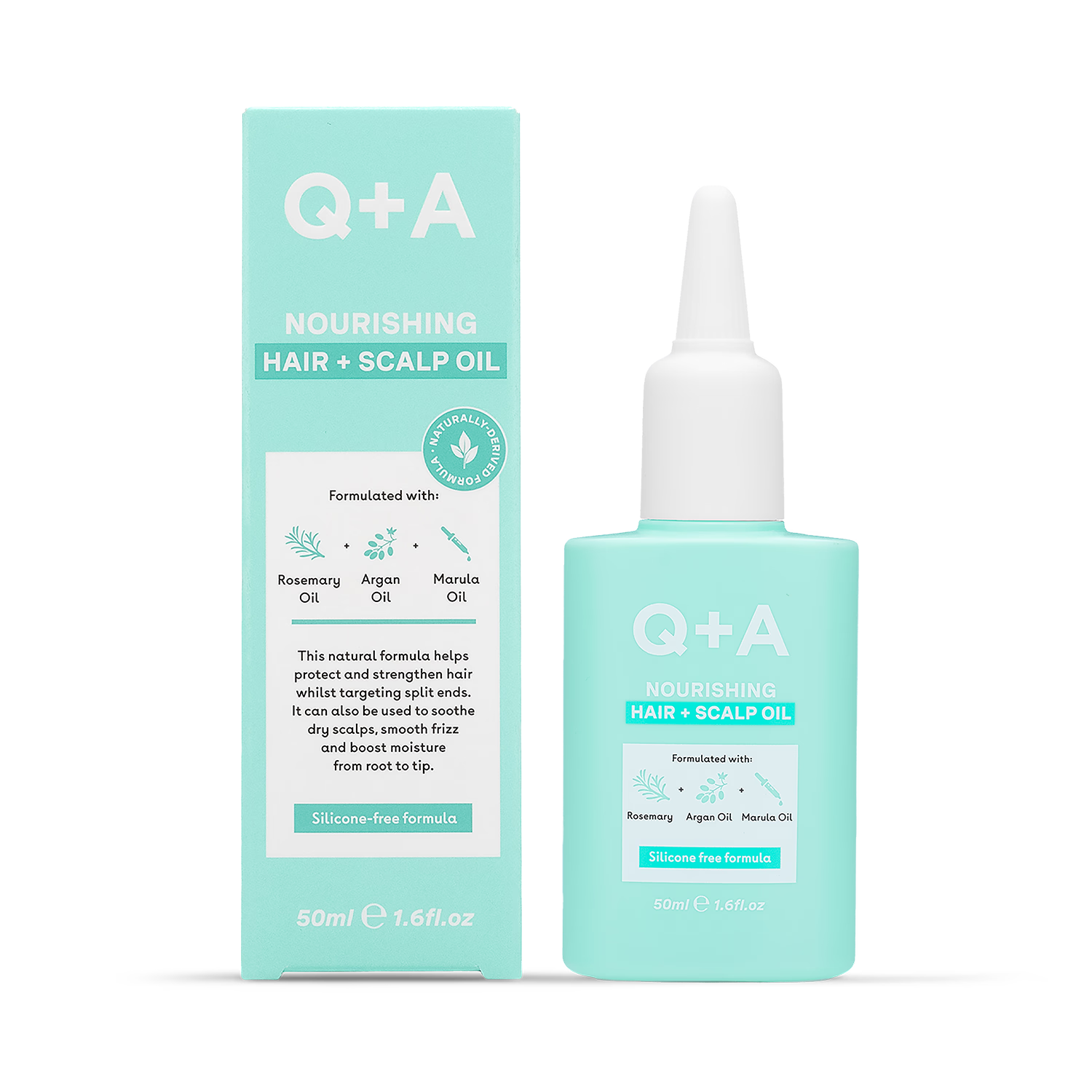Q+A Nourishing Hair and Scalp Oil 50ml - British product