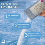 Eco Bath unscented Epsom salt bath soak 1kg, imported from the UK