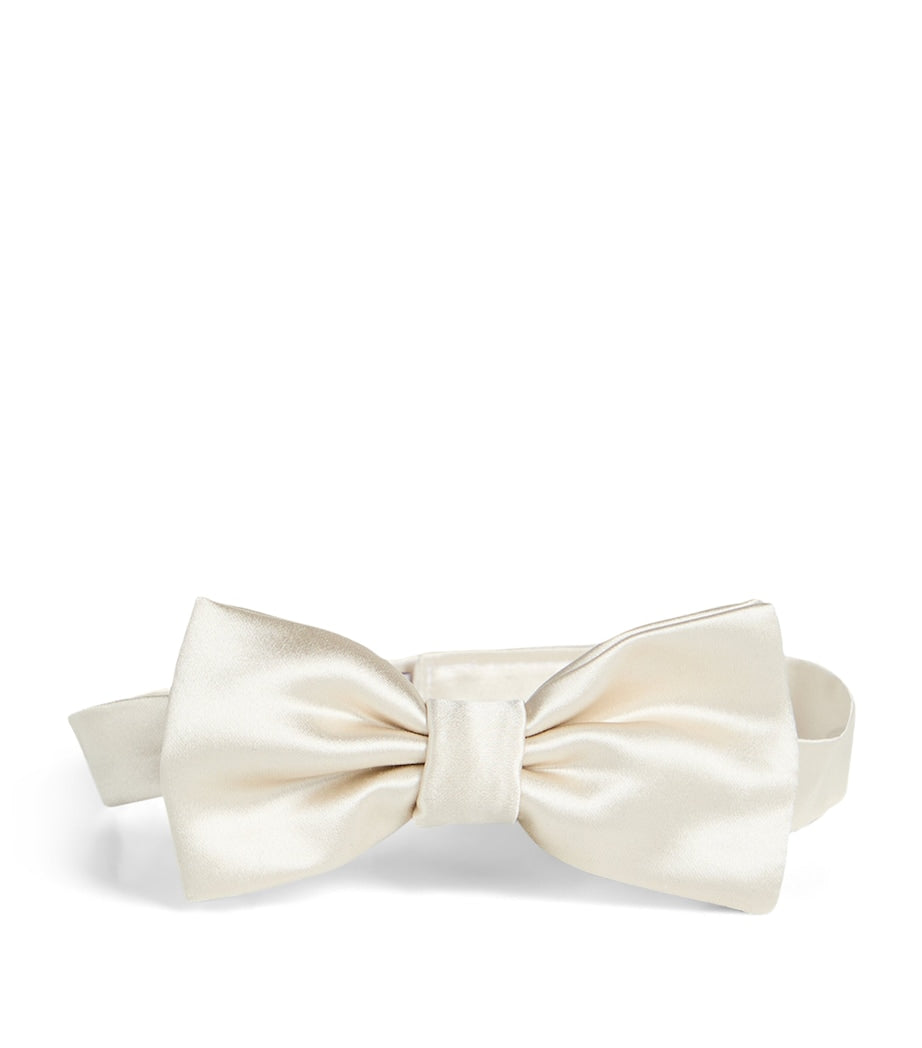 Brunello Cucinelli kids satin bow tie, imported from the UK