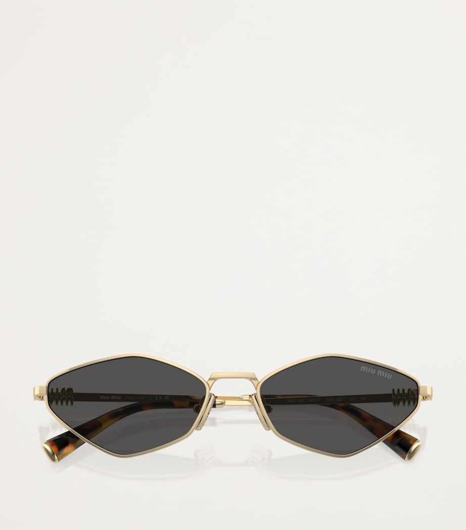 Miu Miu sunglasses MU 56ZS gold shine grey (British brand)