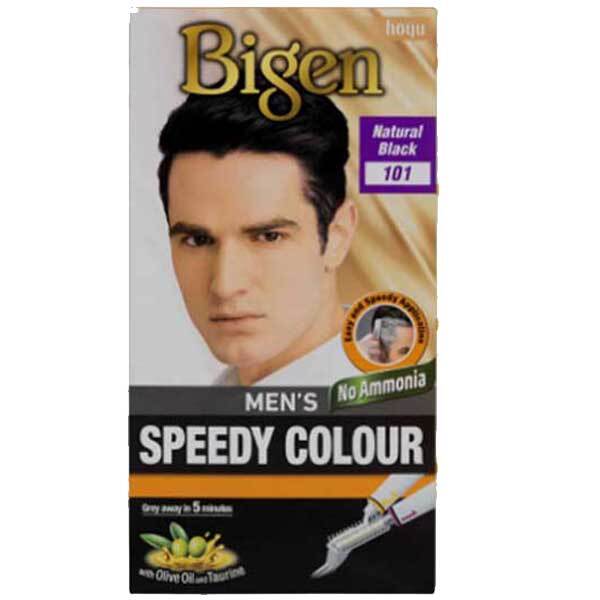Bigen men's hair dye Natural Black 101, imported from the UK