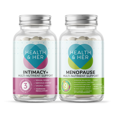 Holland & Barrett Health & Her Menopause & Intimacy Supplement Bundle- Buy online at McGrocer