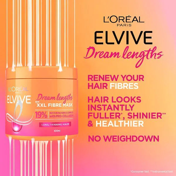 L'Oréal Paris Fibre Mask Dream Lengths 400ml - British product