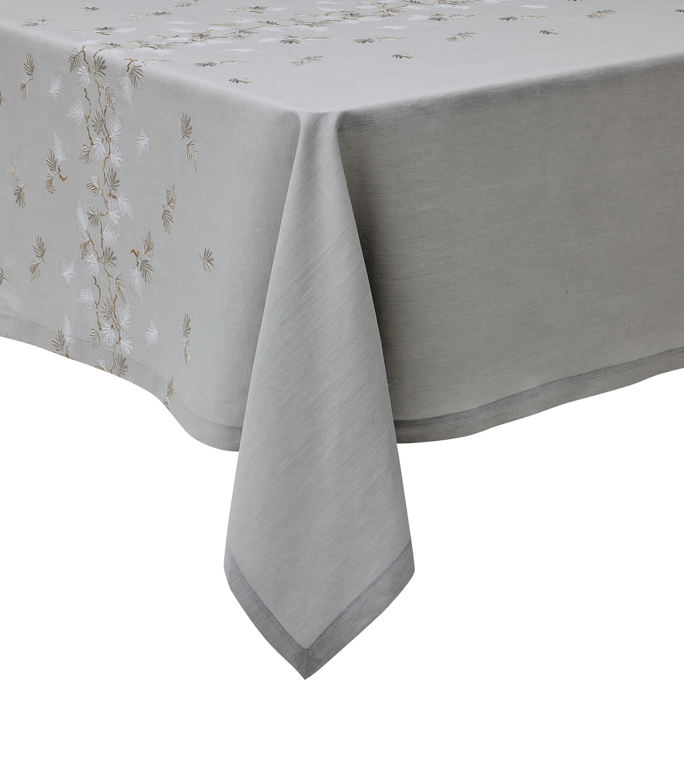 Embroidered Linen Tablecloth 170cm x 320cm