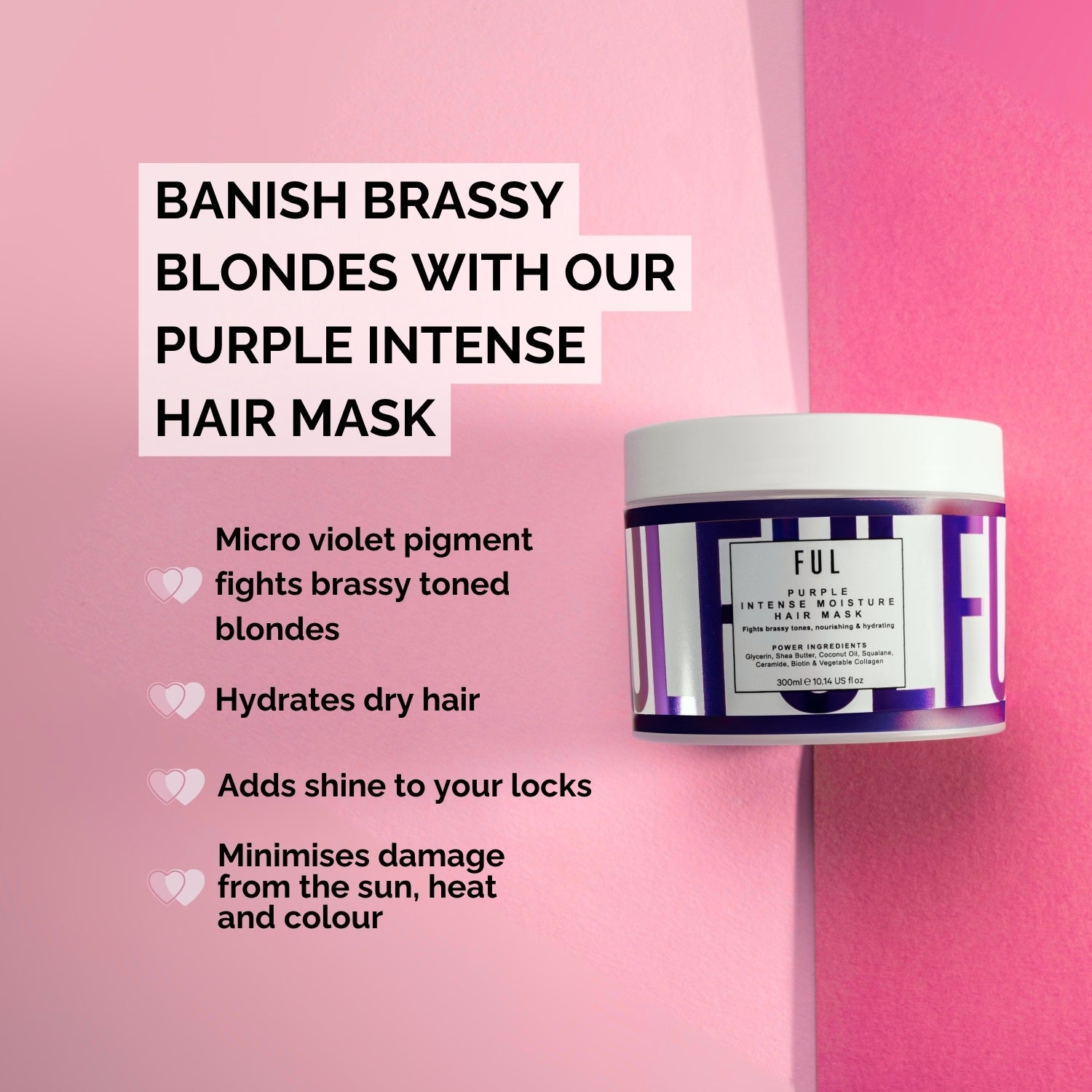 Ful Purple Intense Moisture hair mask 300ml - British product