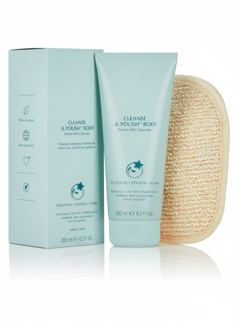 Liz Earle Cleanse & Polish Body Gentle Mitt Cleanser 200ml, UK version
