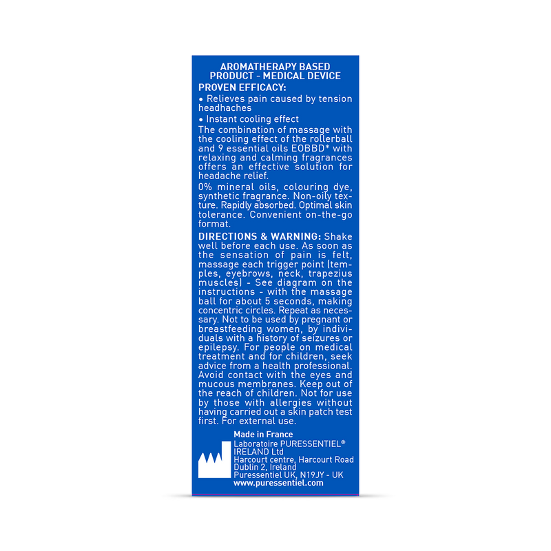 Puressentiel Migra-Pure headache roll-on 5ml (British brand)