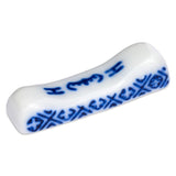 Chopstick rest in blue pattern, ceramic (British brand)