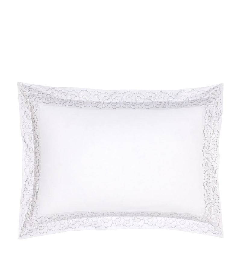 Yves Delorme Festons King Oxford pillowcase 54cm x 94cm (British brand)