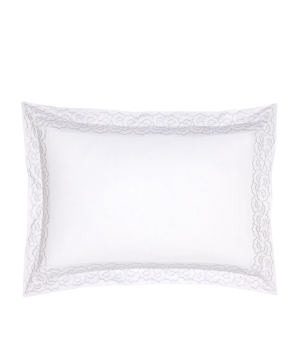 Yves Delorme Festons King Oxford pillowcase 54cm x 94cm (British brand)