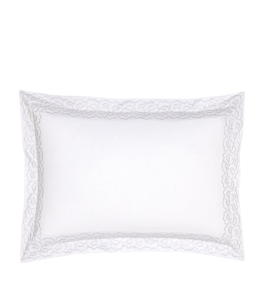 Yves Delorme Festons King Oxford pillowcase 54cm x 94cm (British brand)