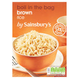 Sainsbury's Boil In The Bag Brown Rice 4x125g rice Sainsburys   