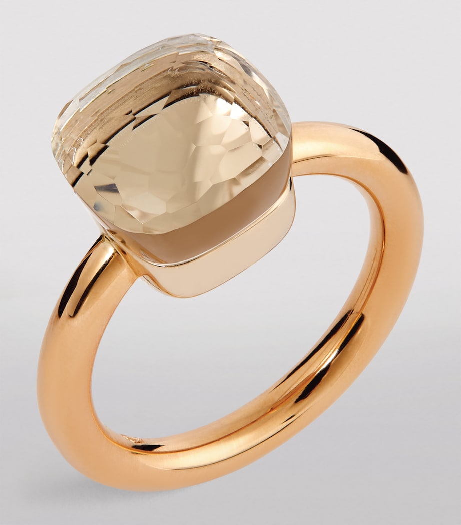 Pomellato Nudo Classic white topaz ring, imported from the UK