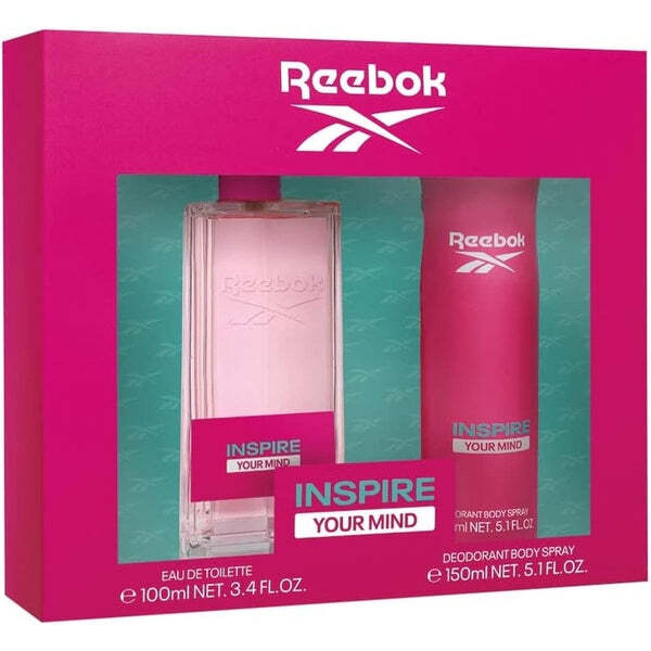 Reebok Inspire Your Mind woman gift set with EDT and body spray (British brand)