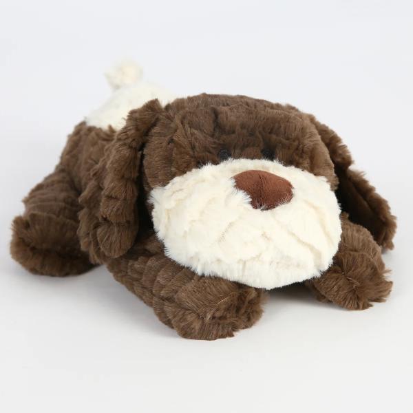 The Wheat Bag Co plush dog dark brown - British product