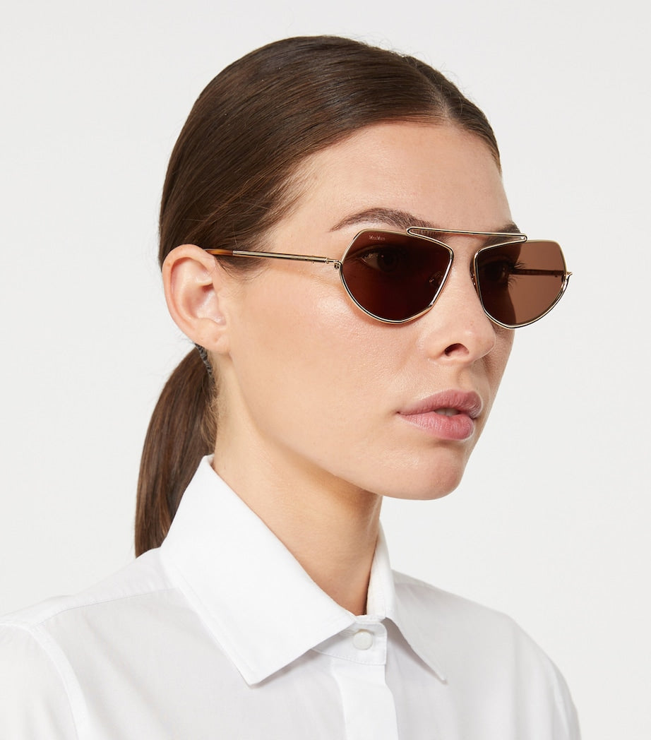 Max Mara metal square sunglasses (British brand)