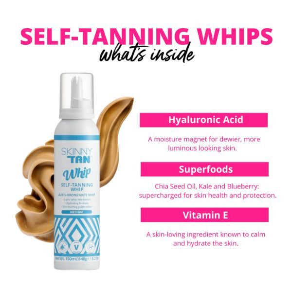 Skinny Tan Self-Tanning Whip Medium 150ml GOODS Boots   