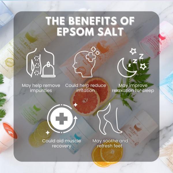 Eco Bath Derma epsom salt bath soak 1kg, UK version