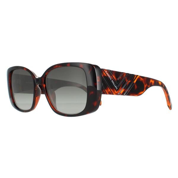 Karen Millen KM5047 sunglasses dark brown green acetate (British brand)