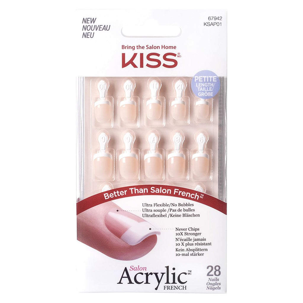 Kiss Salon Acrylic French Nail Kit - Crush Hour