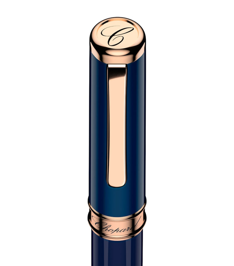 Chopard classic ballpoint pen with resin barrel and rose gold-tone trims - British product