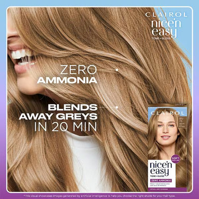 Superdrug Clairol Nice'n Easy Tone+Gloss Semi-Permanent Hair Dye Med Ash Blonde- Jetzt online bei McGrocer kaufen
