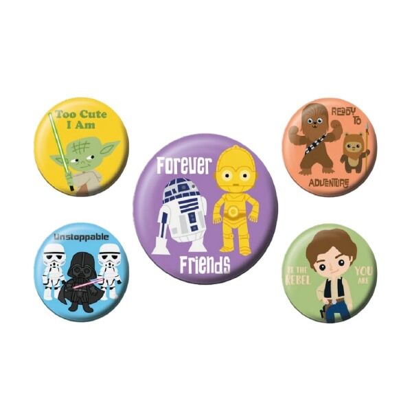 Star Wars Chibi Badge (Pack of 5)