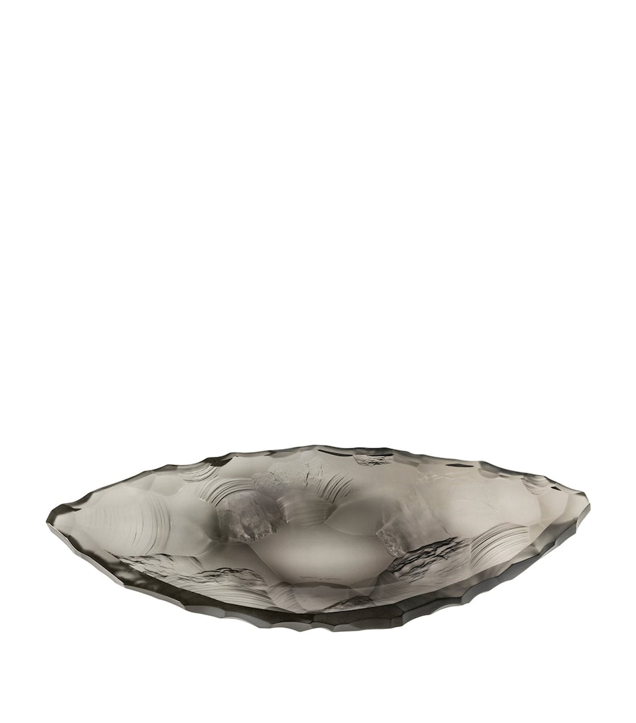 Lalique Medium Crystal Silex Bowl 46cm, UK version