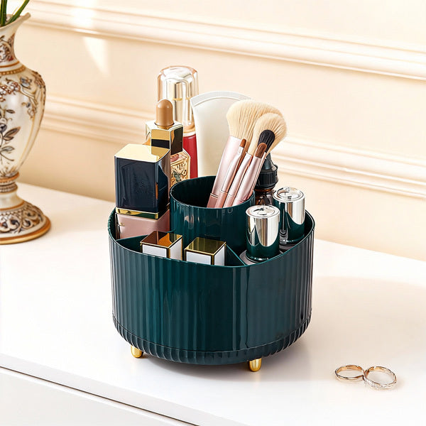 Livingandhome Tabletop Rotating Cosmetic Storage Organizer