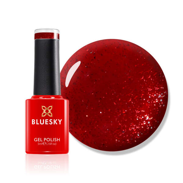 Bluesky Gel Polish Mini Red Glimmer - British product