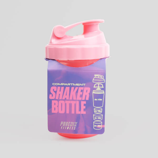 Phoenix Fitness pink shaker bottle 700ml (British brand)