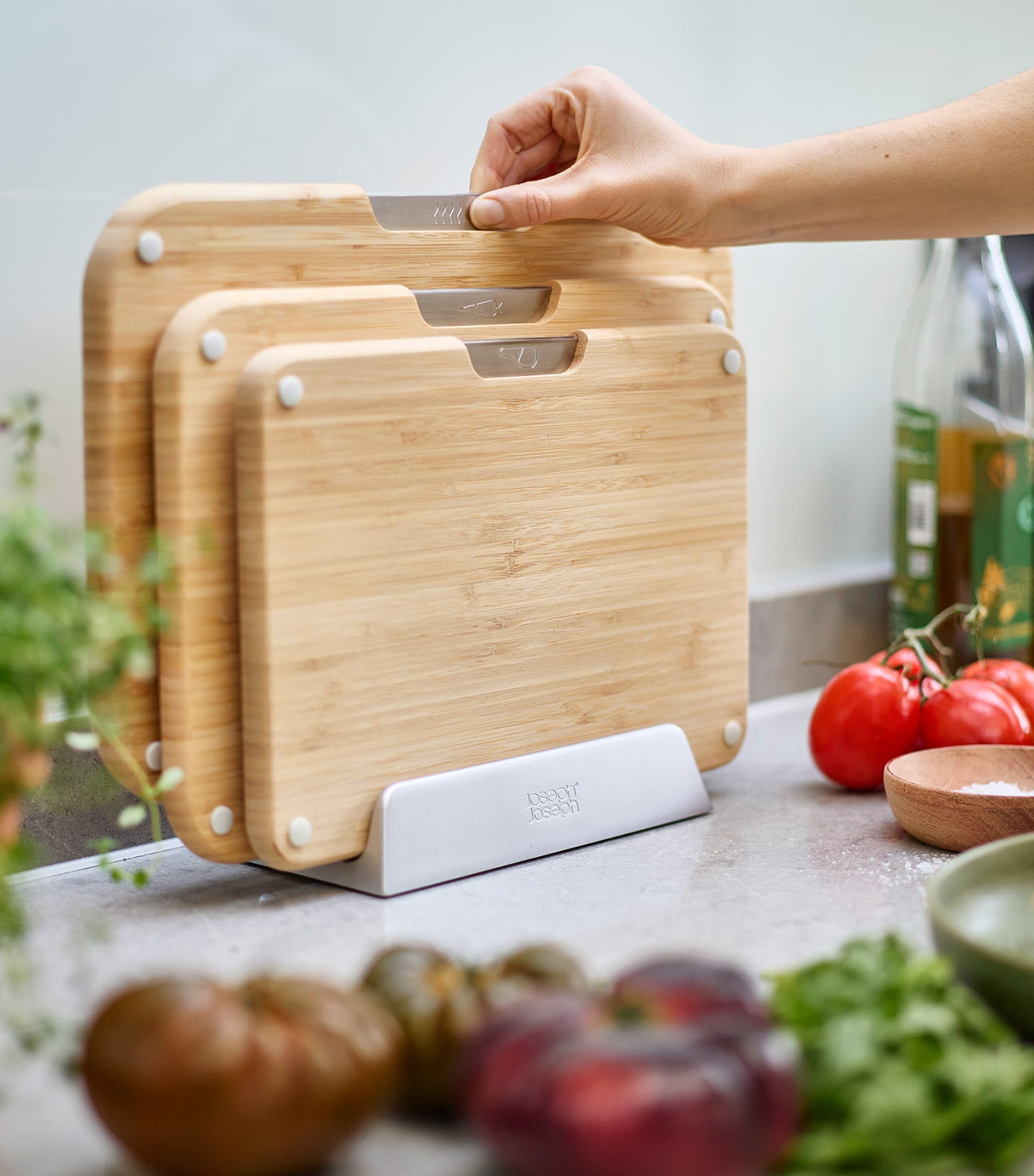 Joseph Joseph Bamboo Nest chopping boards set of 3, UK version