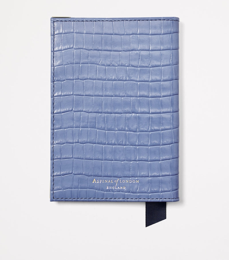 Aspinal Of London Croc-Embossed Leather Passport Cover - British product