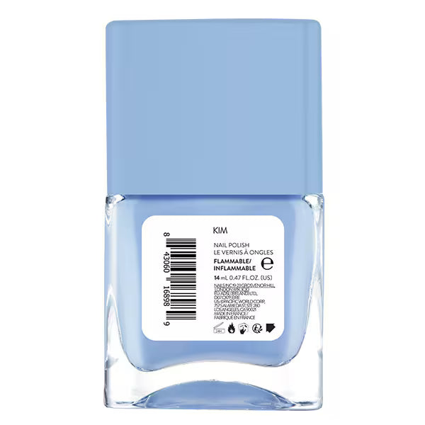 Nails.INC Nail Polish Kim Sky Blue 14ml, imported from the UK