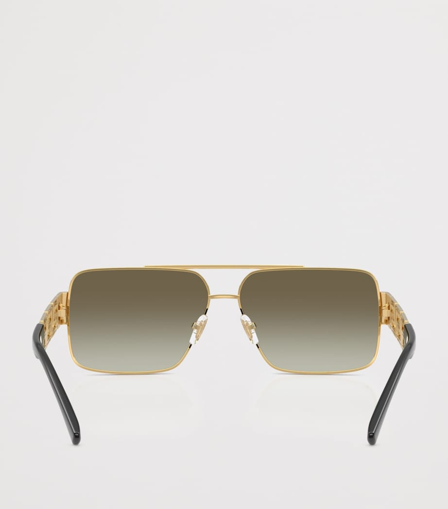 Versace wire-frame rectangular sunglasses, UK version